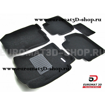 Текстильные 3D коврики Euromat3D Business в салон для Subaru Tribecca (2005-) № EMC3D-004710