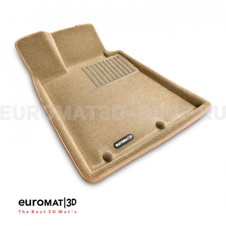 Текстильные 3D коврики Euromat3D Business в салон для Kia Quoris (2014-) № EMC3D-002928T Бежевые Текстильные 3D коврики Euromat3D Business в салон для Kia Quoris (2014-) № EMC3D-002928T Бежевые