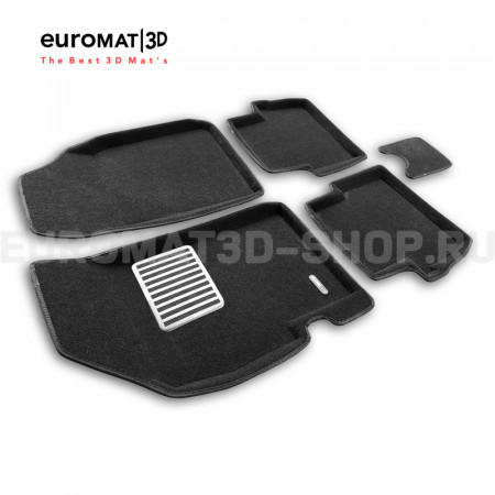Текстильные 3D коврики Euromat3D Lux в салон для Ravon R2 (2016-2022) № EM3D-001508 Текстильные 3D коврики Euromat3D Lux в салон для Ravon R2 (2016-2022) № EM3D-001508