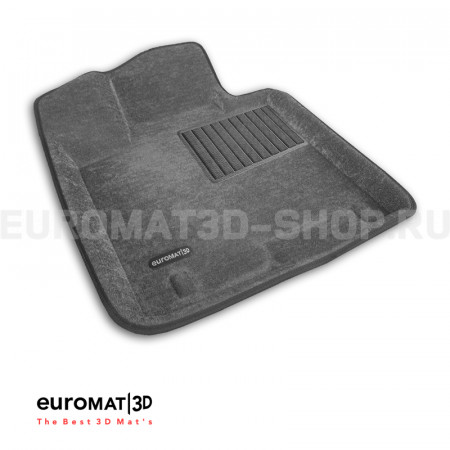 Текстильные 3D коврики Euromat3D Business в салон для Kia Sportage (2022-) № EMC3D-002711G Серые